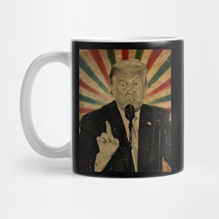 Wanted President Donald Trump // Photo Vintage Retro Look Fan Design Mug